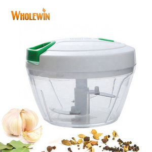 Portable Manual Food Processor Hand Pull String Garlic Mincer Onion Cutter Vegetable Chopper Meat Processor