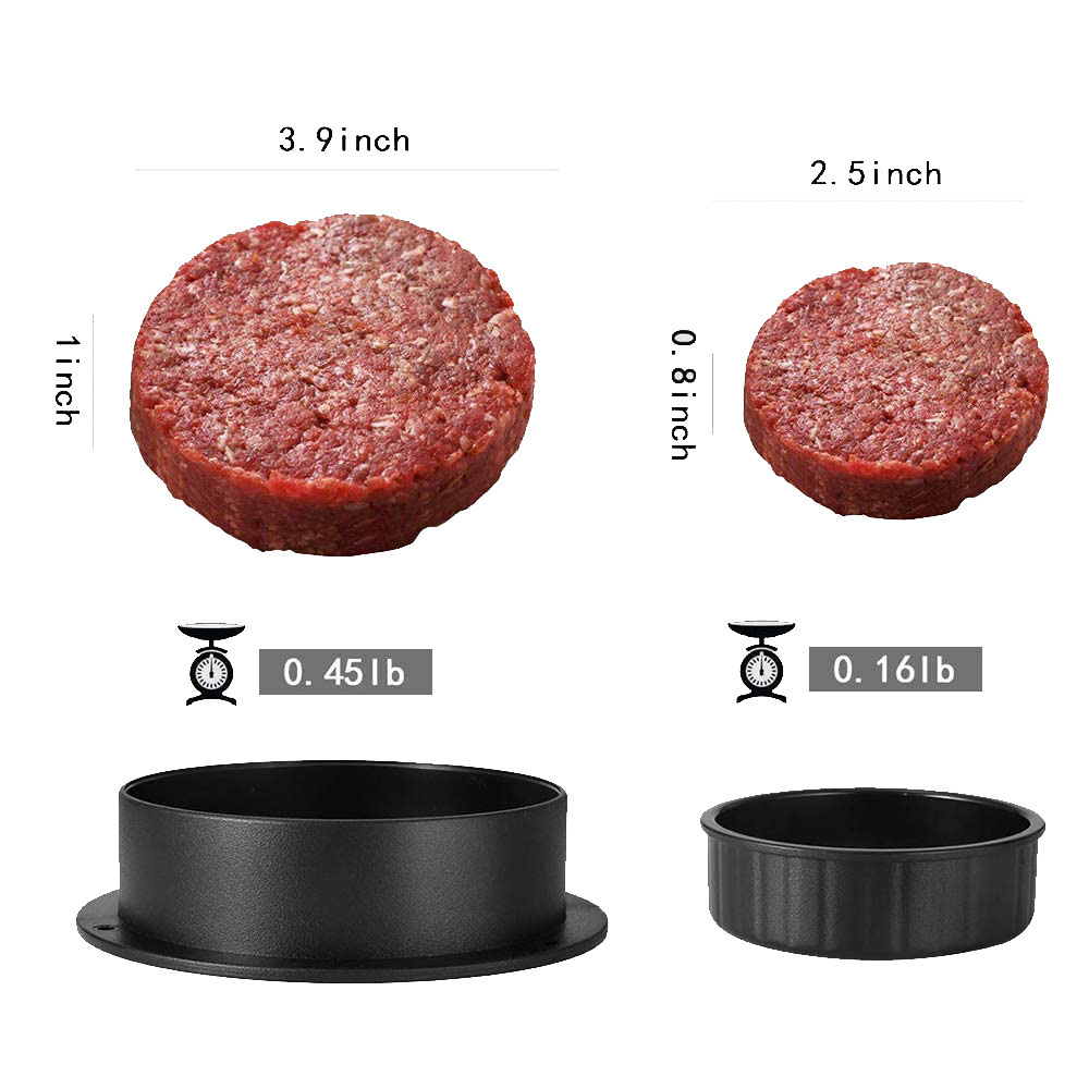 Best sell Round Burger Smasher 3 in 1 Multifunction Burger Press Hamburger Patty Maker