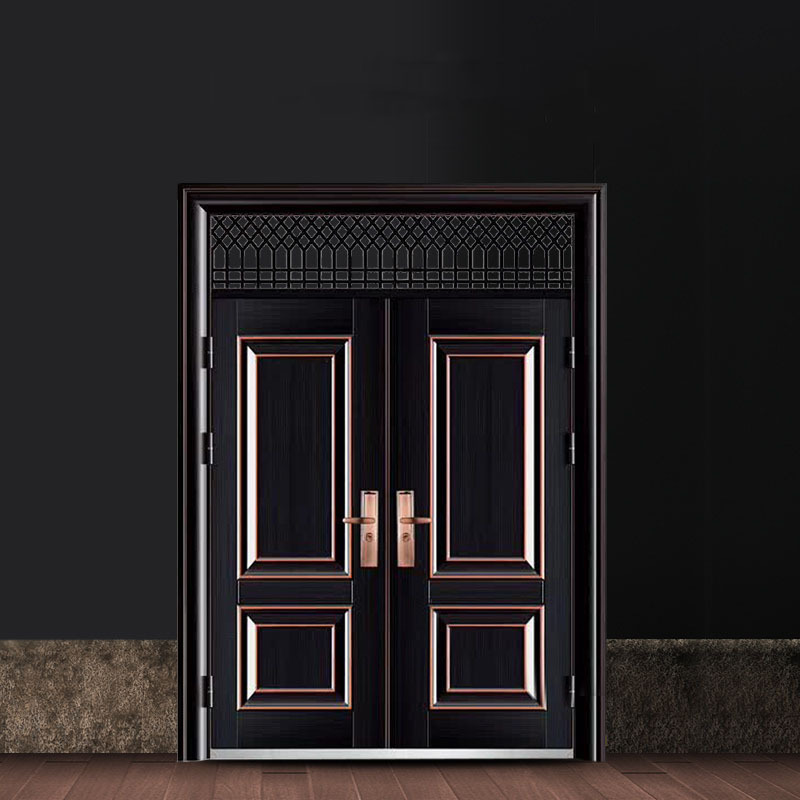 Cheap Price Door Metal Safety Entrance Main Security Steel Door Villa Apartment House Interior Luxury Entry Doors Swing Modern