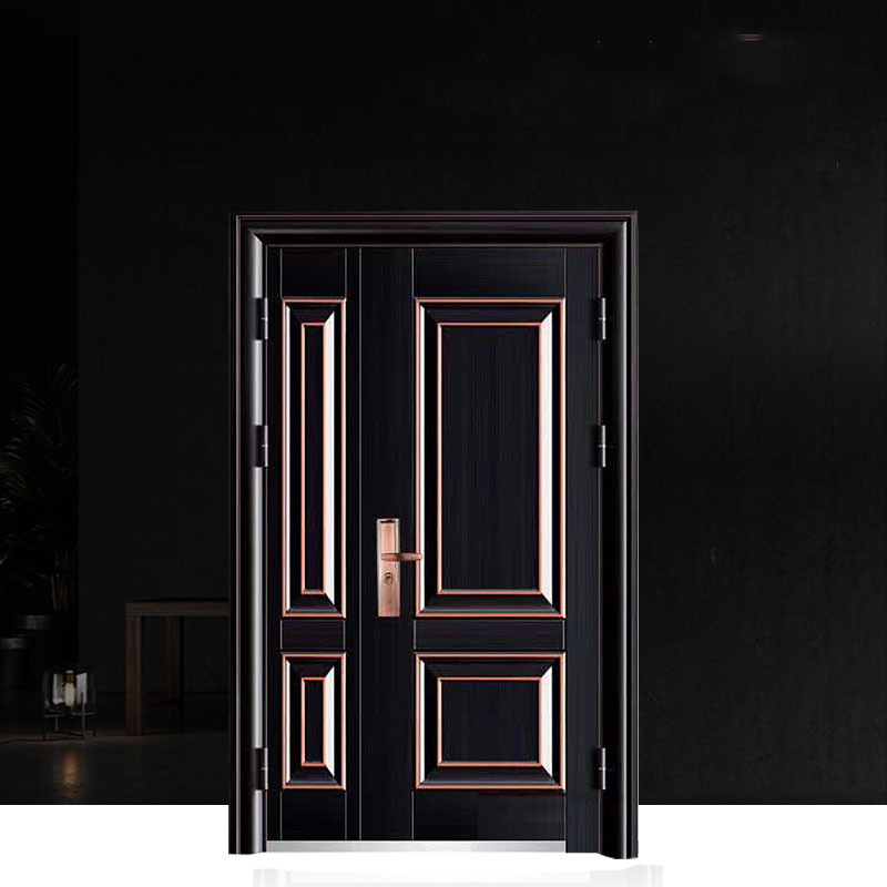 Cheap Price Door Metal Safety Entrance Main Security Steel Door Villa Apartment House Interior Luxury Entry Doors Swing Modern