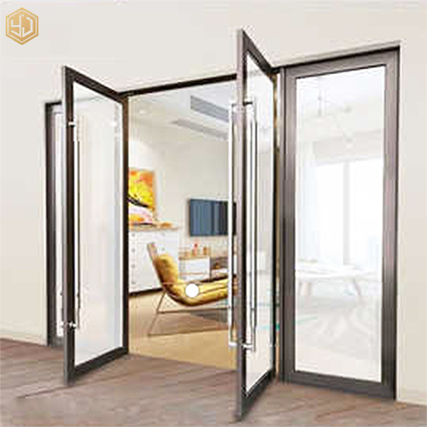 Hot Sale Aluminum Tempered Glass Door Entrance Door For Office Door Wholesale