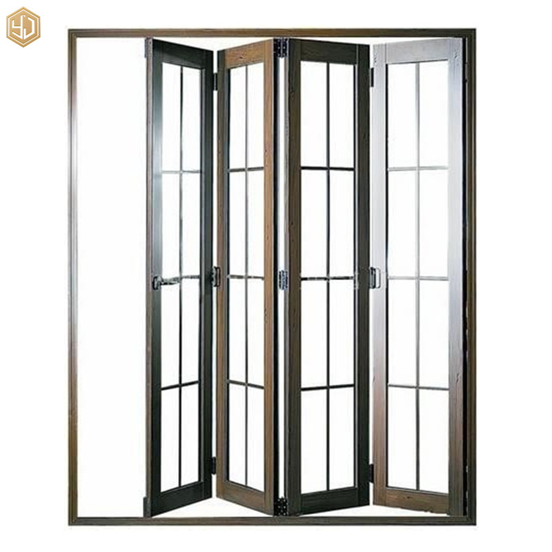 French Design Aluminum Glass Folding Sliding Door For Balcony Waterproof Door Soundproof Door