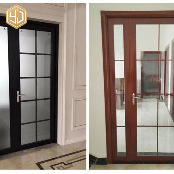 French Style Aluminum Alloy Casement Doors One And Half Door For Kitchen And Balcony Door