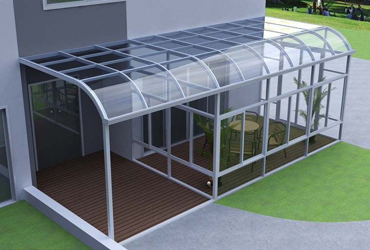 Latest Designs Glass Aluminum Frame House for Garden Villa Prefab House Price