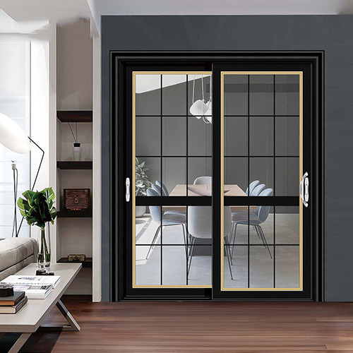 Sliding Door High Quality Aluminum Double Glazed Luxury Design Interior Glass Modern Simple Villa Sound Proof Customized Color