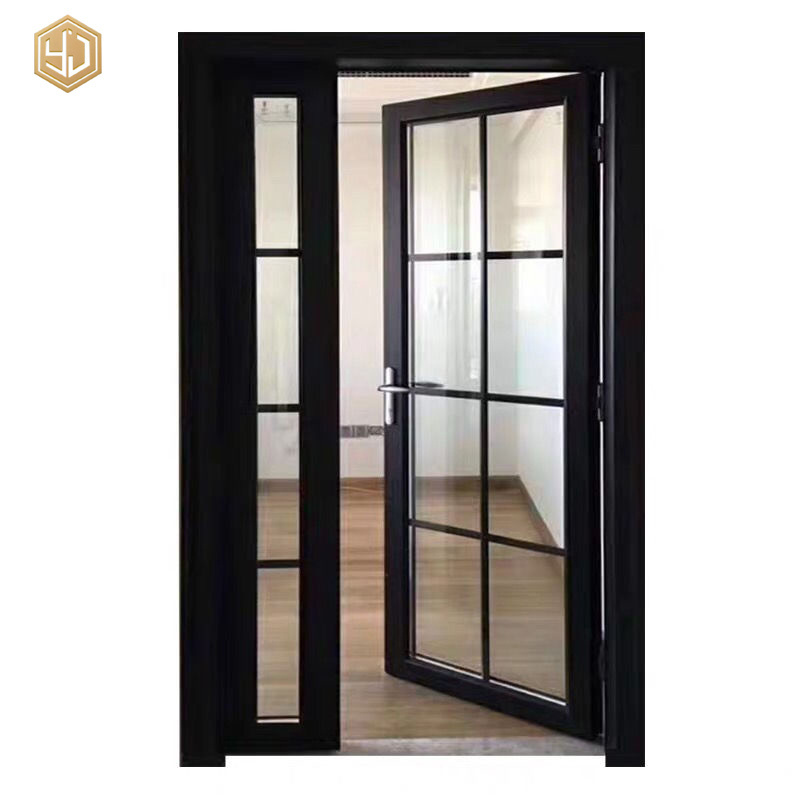 French Style Aluminum Alloy Casement Doors One And Half Door For Kitchen And Balcony Door