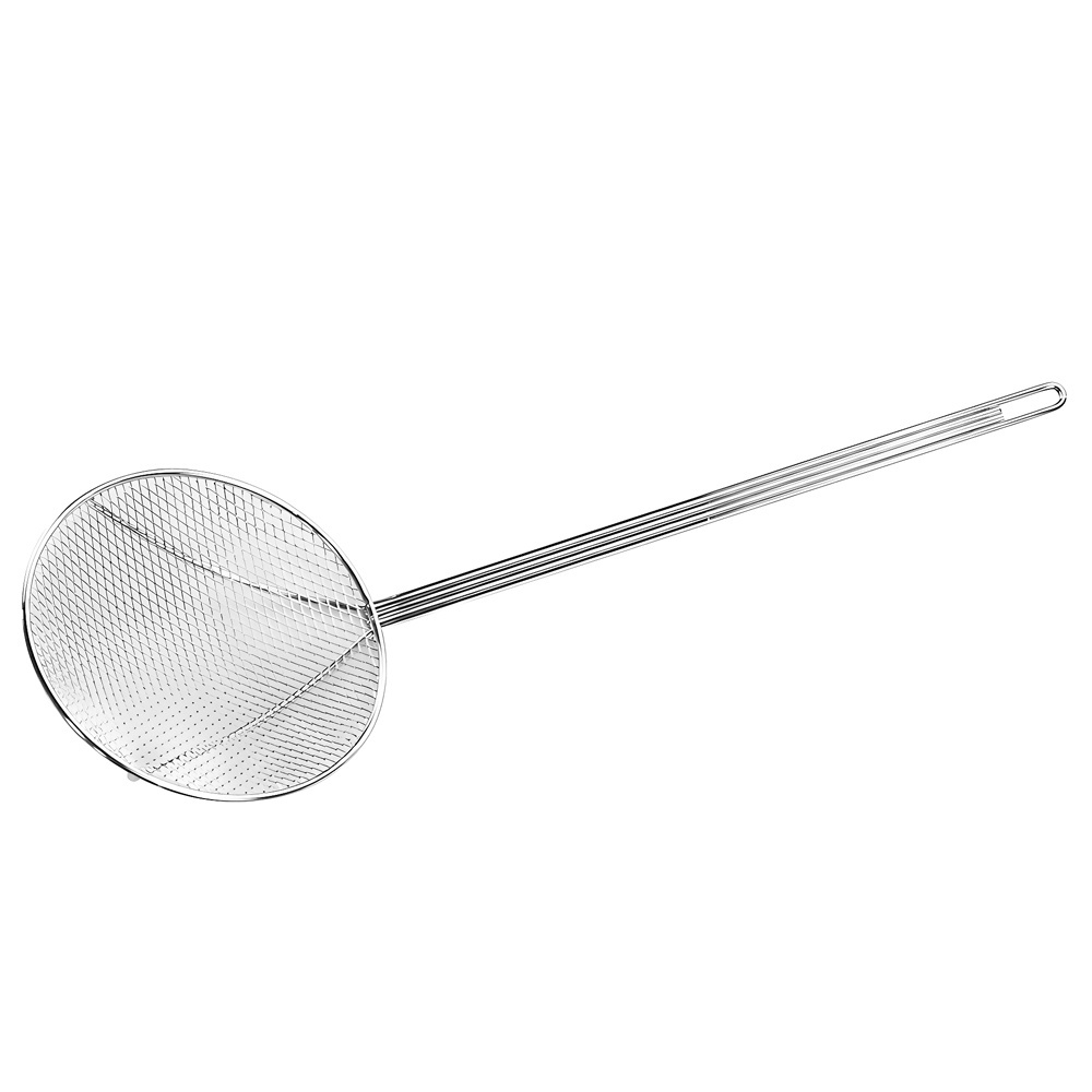 Food Grade Multi Function Round Shape  Stainless Steel  Skimmer Ladle Kitchen Gadget Food Skimmers