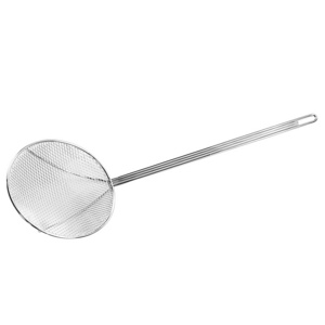 Food Grade Multi Function Round Shape  Stainless Steel  Skimmer Ladle Kitchen Gadget Food Skimmers