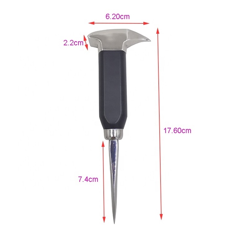 Whiskey party kitchen bar carving tools ice pick stainless steel with wooden handle