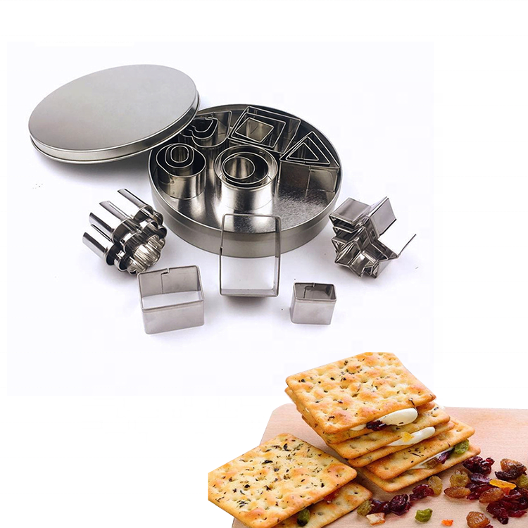 High quality OEM food grade cookie stamp fondant cake tools different shapes stainless steel cookie cutter