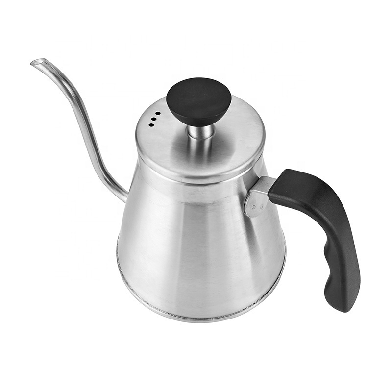 Manufacturer Custom Stainless Steel Camping Pour Over Gooseneck Kettle Brewing Coffee Pot