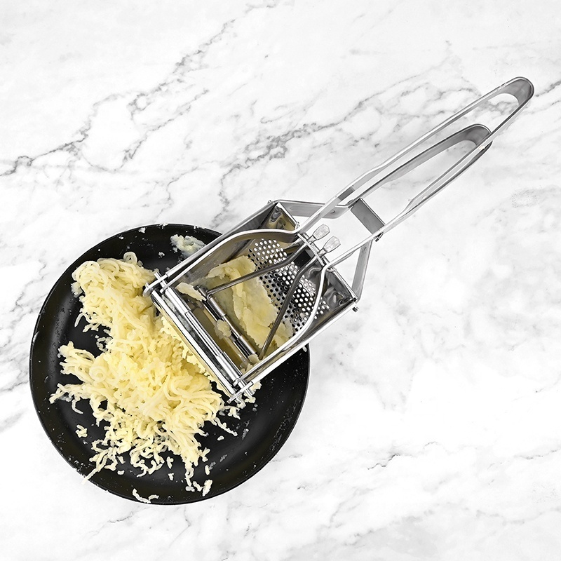 Kitchen gadgets accessories stainless steel manual ricer garlic potato masher