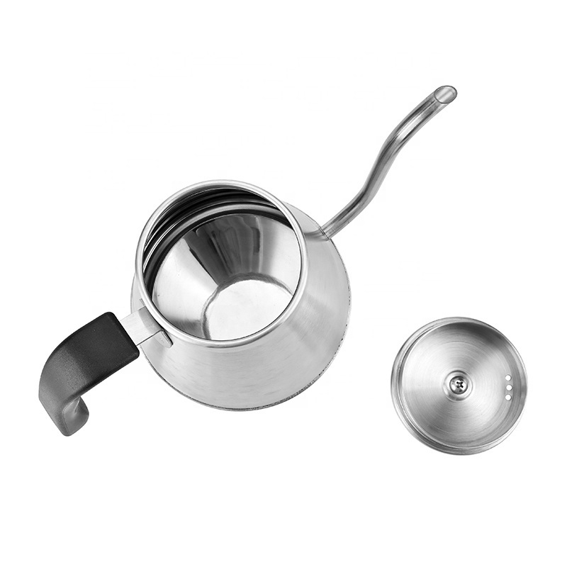 Manufacturer Custom Stainless Steel Camping Pour Over Gooseneck Kettle Brewing Coffee Pot