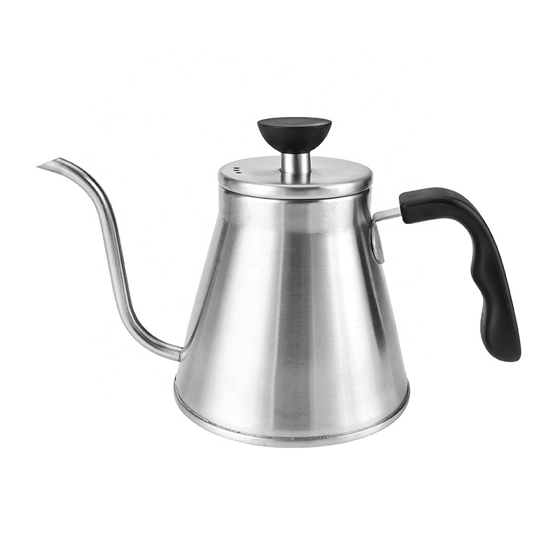 Manufacturer Custom Stainless Steel Camping Pour Over Gooseneck Kettle Brewing Coffee Pot