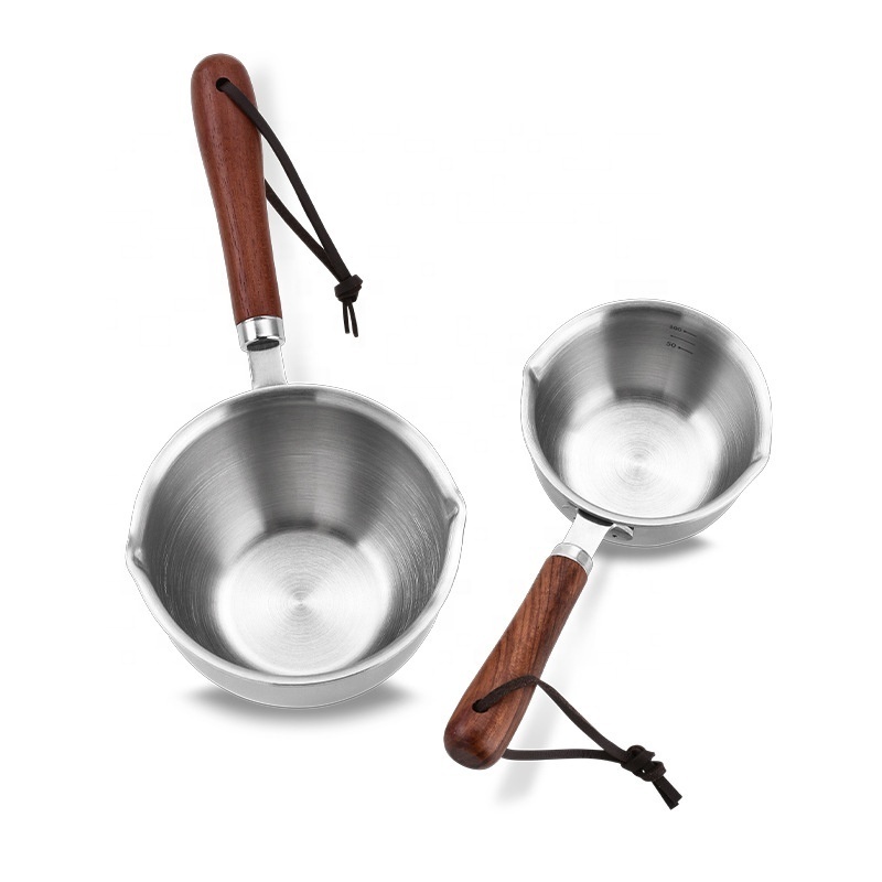 Kitchen Baking Cake Tools Non-Stick Stainless Steel Milk Pots Oil Splash Pan Egg Pancake Stainless Steel Frying Pan