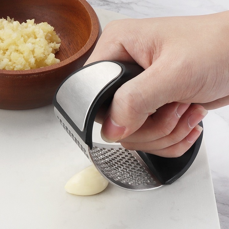 Kitchen Accessories Tool Garlic Peeler Crusher Stainless Steel Mincing Ginger Press Garlic Press