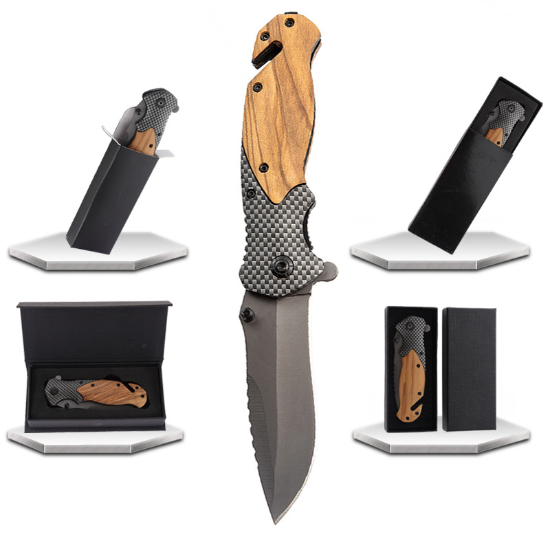 X50 other hand tools olive wood handle outdoor camp csgo edc camping survival tactical folding pocket hunting knife