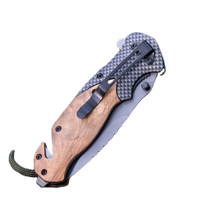 X50 other hand tools olive wood handle outdoor camp csgo edc camping survival tactical folding pocket hunting knife