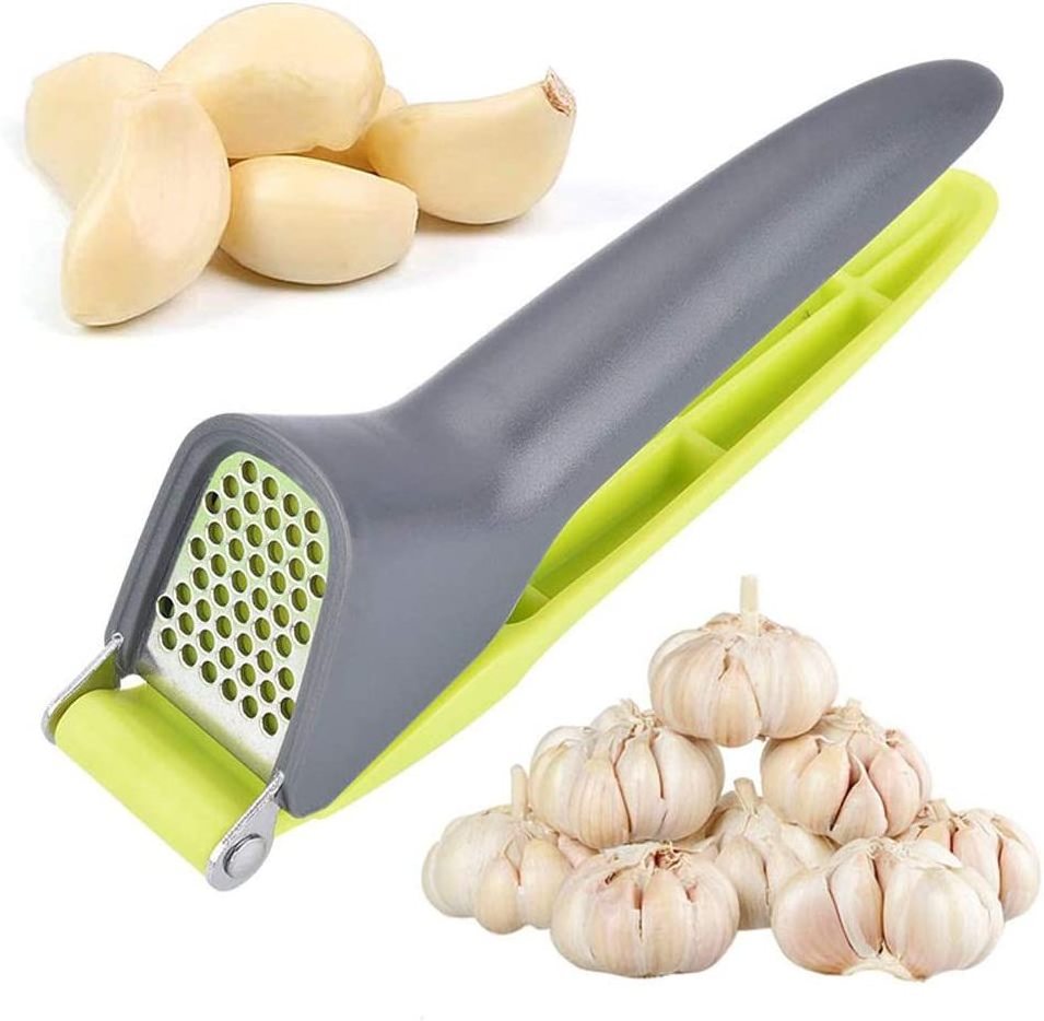 Home Kitchen Gadgets Accessories Portable Multifunction Stainless Steel Mincer Crusher Masher Garlic Press