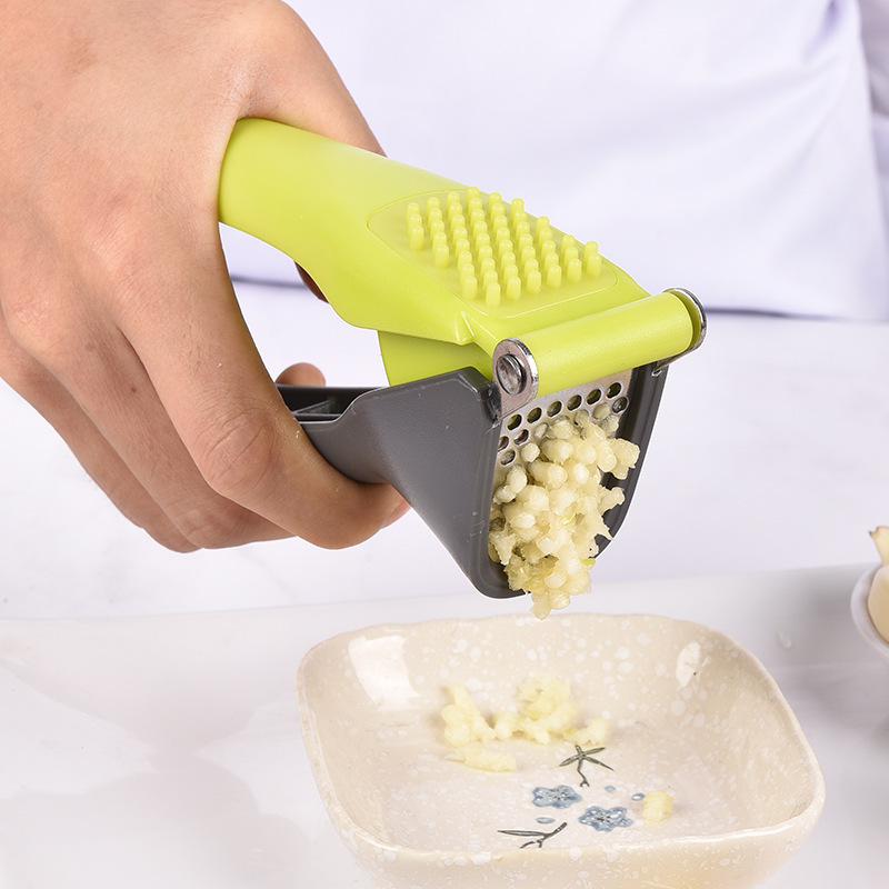 Home Kitchen Gadgets Accessories Portable Multifunction Stainless Steel Mincer Crusher Masher Garlic Press