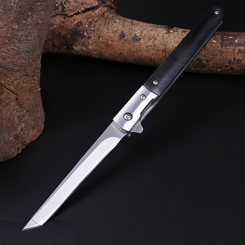 wholesale knife making supplies Fashion small Bowie Wooden fixed blade survival knife