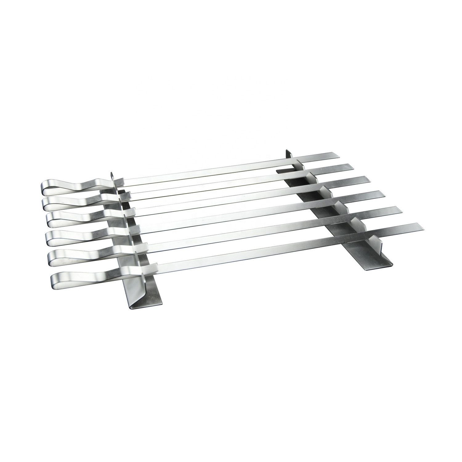 stainless steel BBQ grill skewers with rack