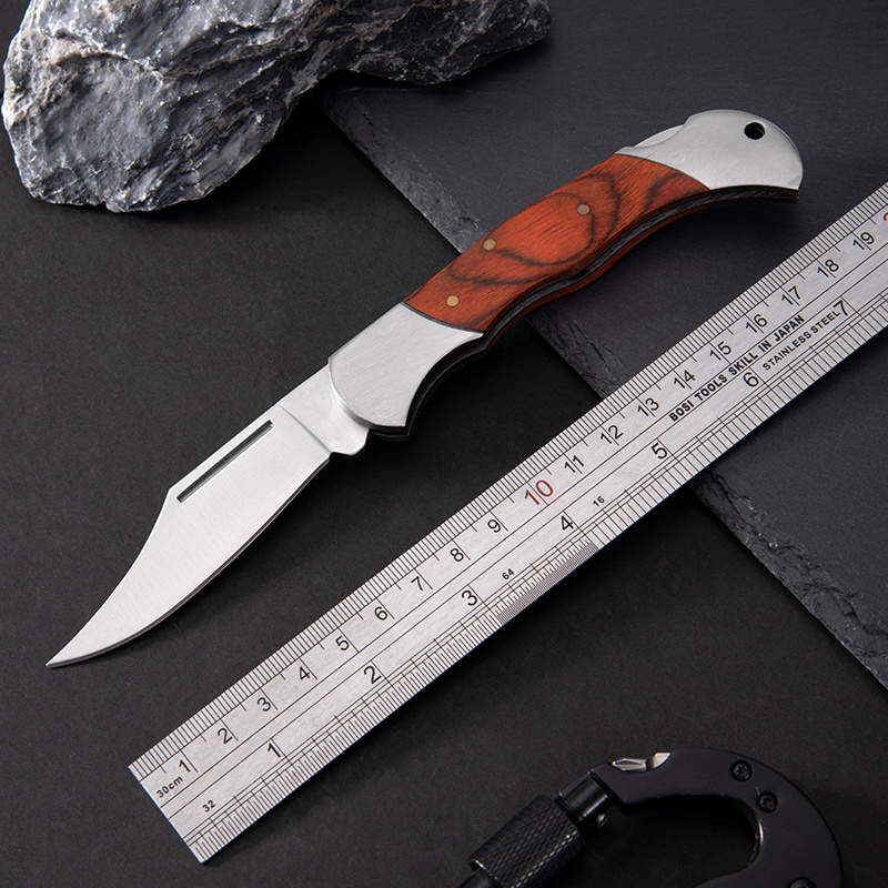 Amazons Best Seller List Edc Wooden Handle Blanks Outdoor Survive Camping Folding Pocket Knife