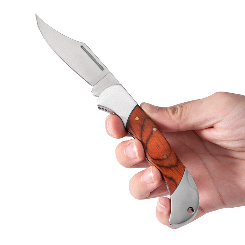 Amazons Best Seller List Edc Wooden Handle Blanks Outdoor Survive Camping Folding Pocket Knife