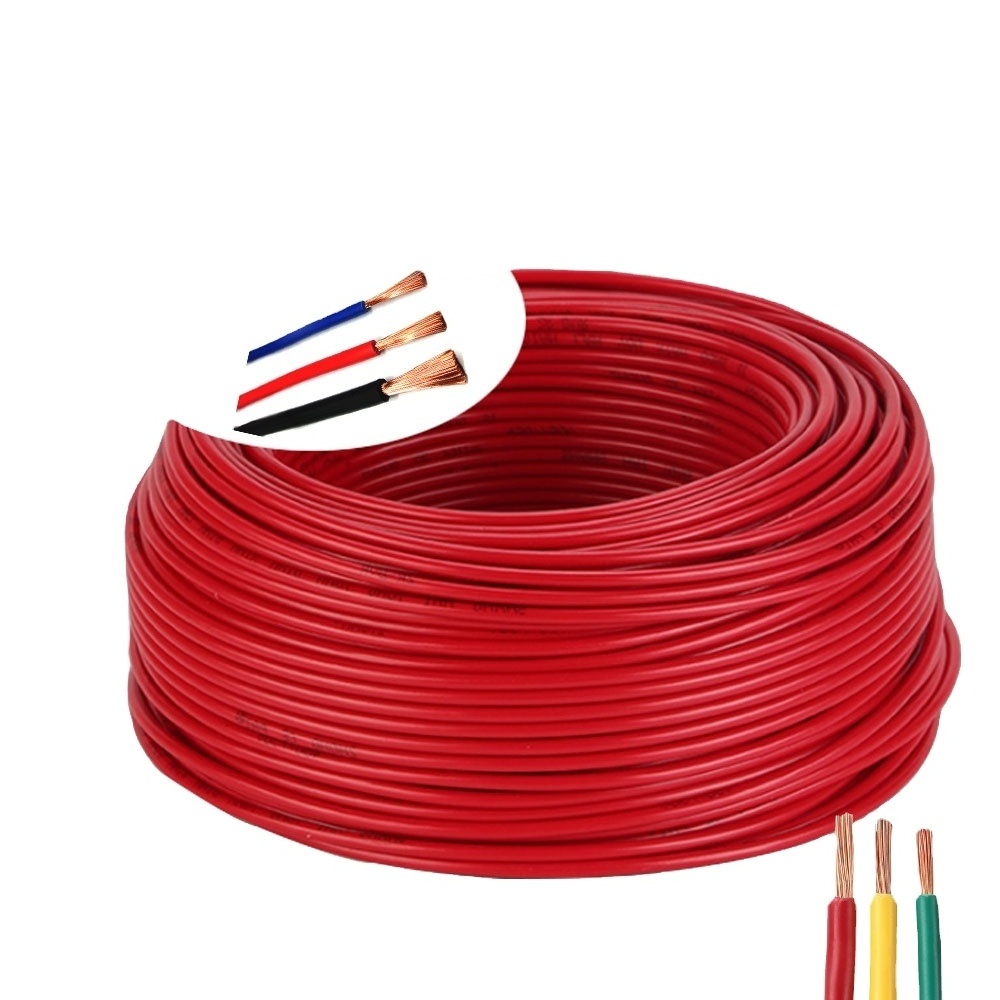 Wholesale High Quality XLPE Insulated Single Core Copper PVC House Electrical Wiring Cable Available in 1.0mm 1.5mm 2.5mm 4mm