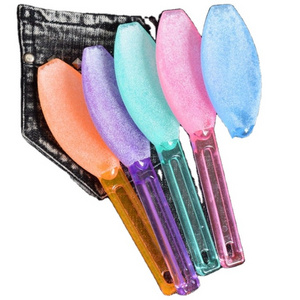 Factory Direct Sales High Quality Plastic Double Side Pedicure Foot File With Handle