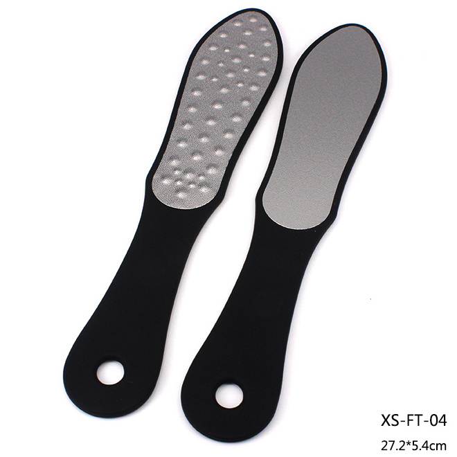 Professional stainless steel foot file pedicure foot file callus remover personalized steel foot file manufacturer