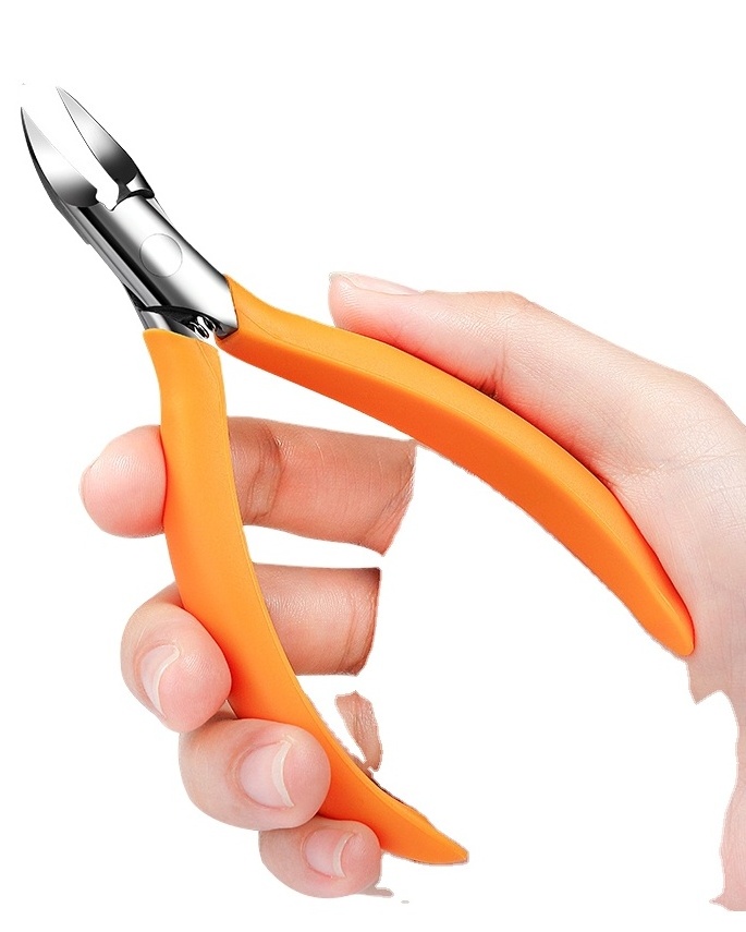 Xugao Professional Good Quality Stainless Steel Nail Nipper Sharpening Silicone Cover Hand Nail Cuticle Nipper Tools