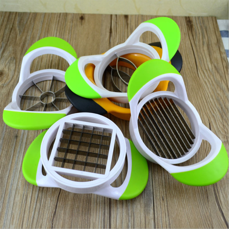 French Fry Cutter with 2 Blades Stainless Steel Potato Slicer Cutter Chopper Potato Chipper For Cucumber Carrot