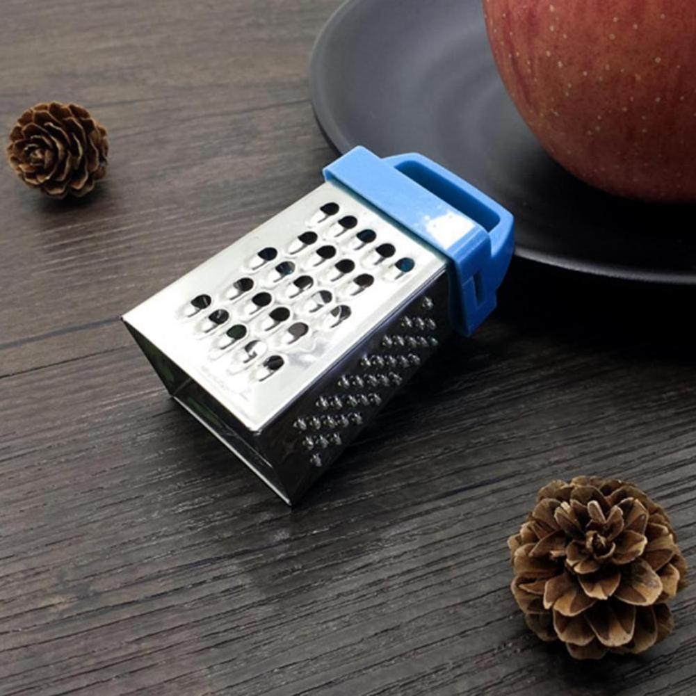 kitchen accessories manual grater 3 Inches 4 Side Multi-Function Stainless Steel Fruits Vegetables Cheese Ginger Mini box Grater