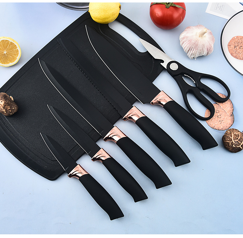 19pcs silicone utensils cooking tools wholesale kitchen accessories full set of kitchen gadgets with cutting board knife set