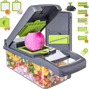 Sharp Food Dicer 8 Blades Veggie Multi Function Chopper Slicer Vegetable Cutter For Salad Potato Carrot Garlic