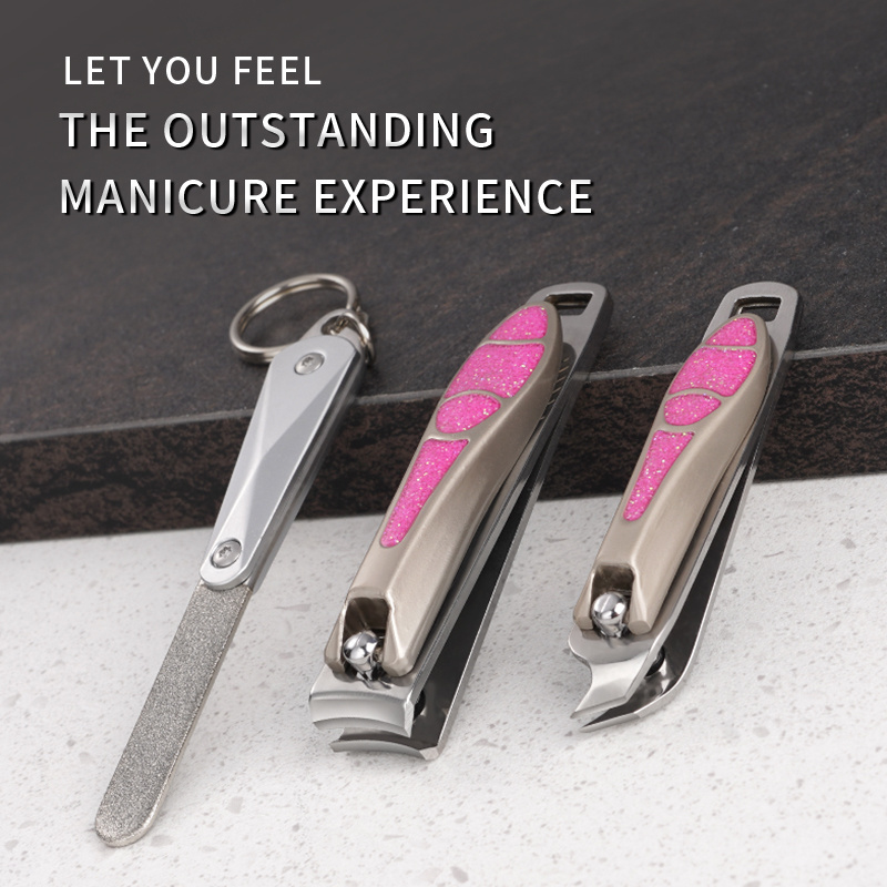 3pcs stainless steel nail cutter set seemagic nail clippers wholesale with nail file