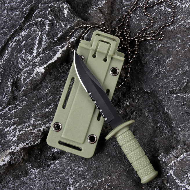 strongarm fixed blade combat knife swiss Camping Survival Necklace Knife with kydex sheath belt clip