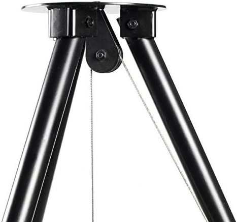 Portable Adjustable Tripod Hanging Campfire Grill Steel Grate Over Fire Camp Grill