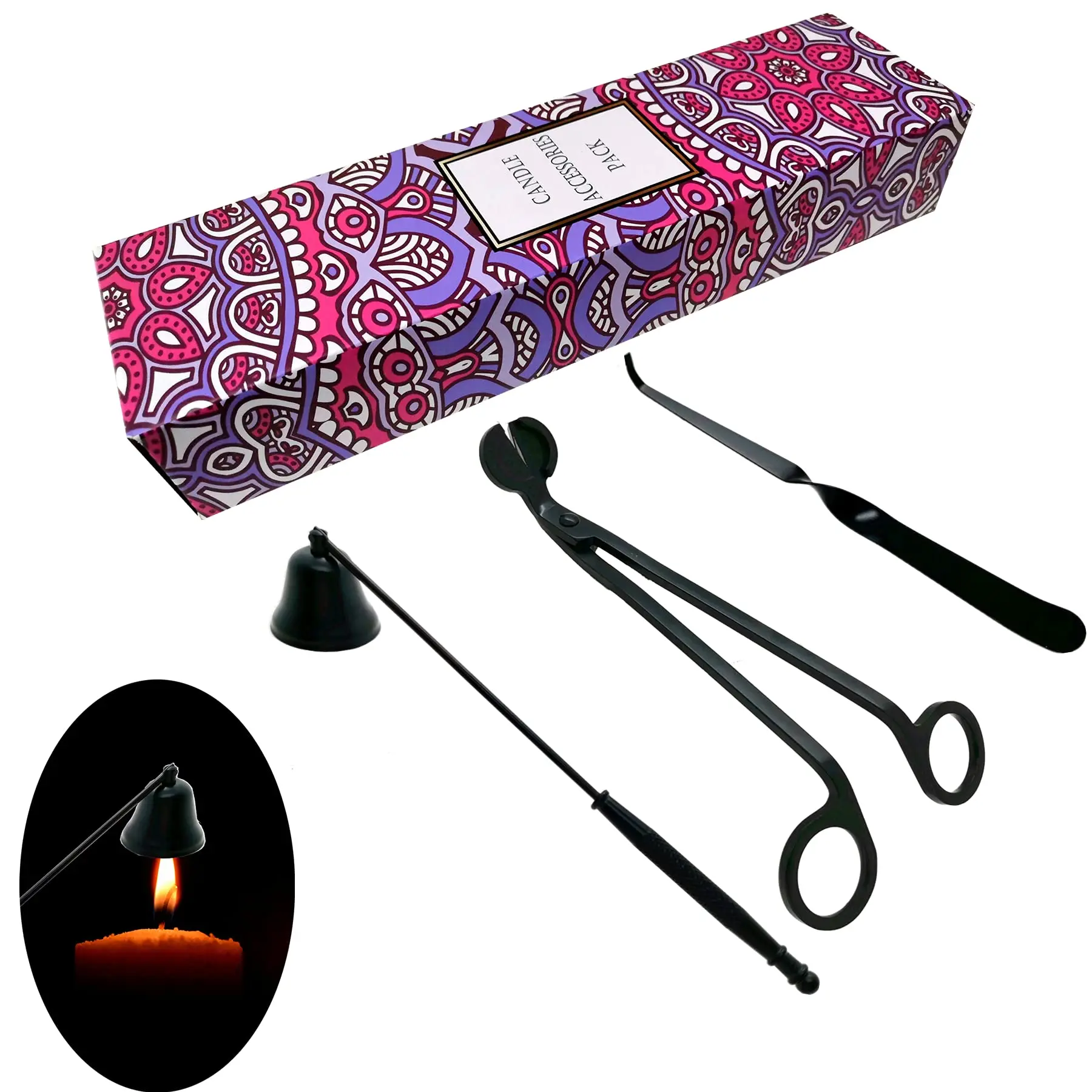 Custom Candle Wick Trimmer/wick Scissors/soy Wax Snuffer And Wick Trimmer Care Set Kit