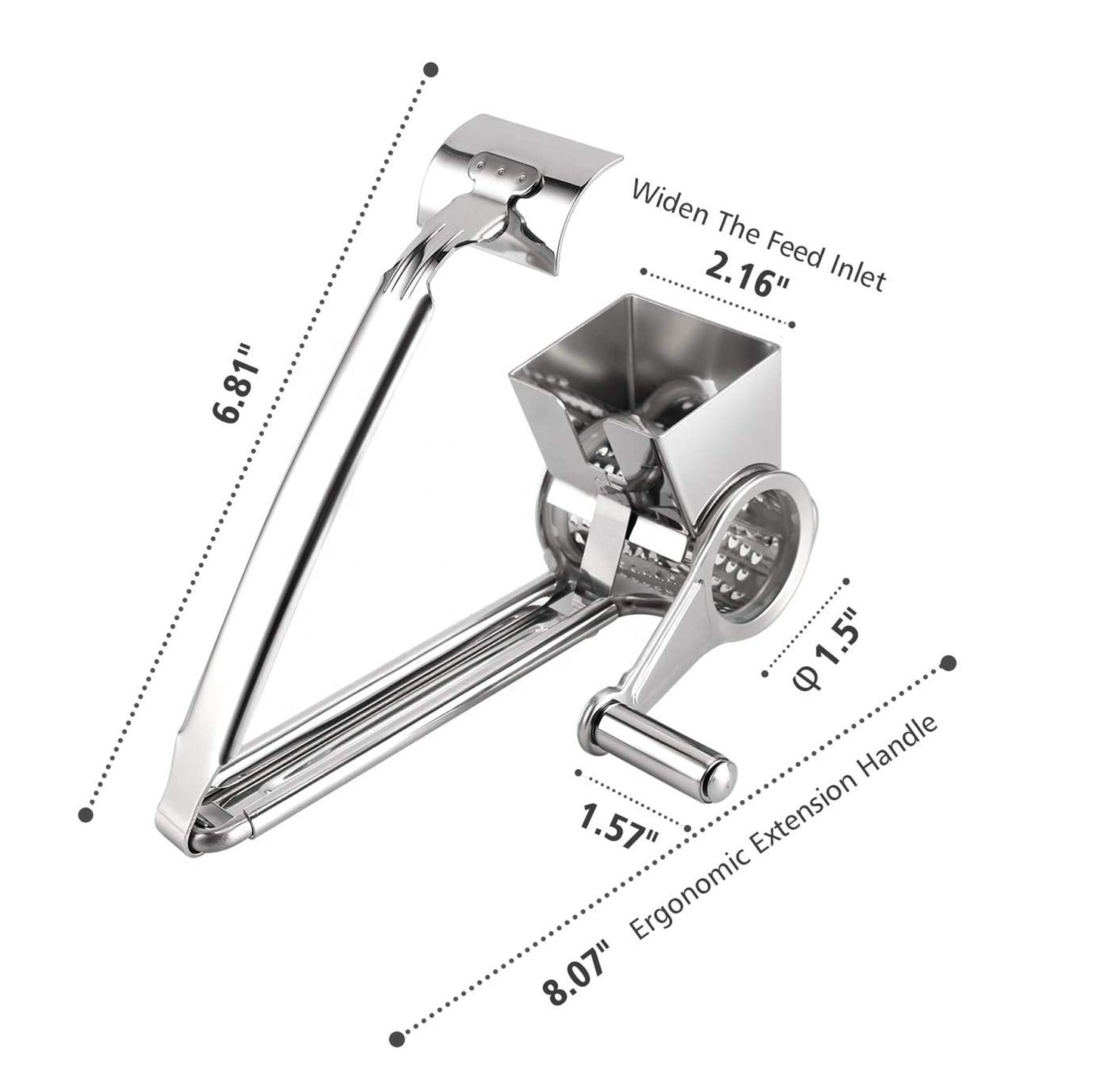 E-PIN Professional Stainless Steel Vegetable Chocolate Cheese Slicer Cheese Grater