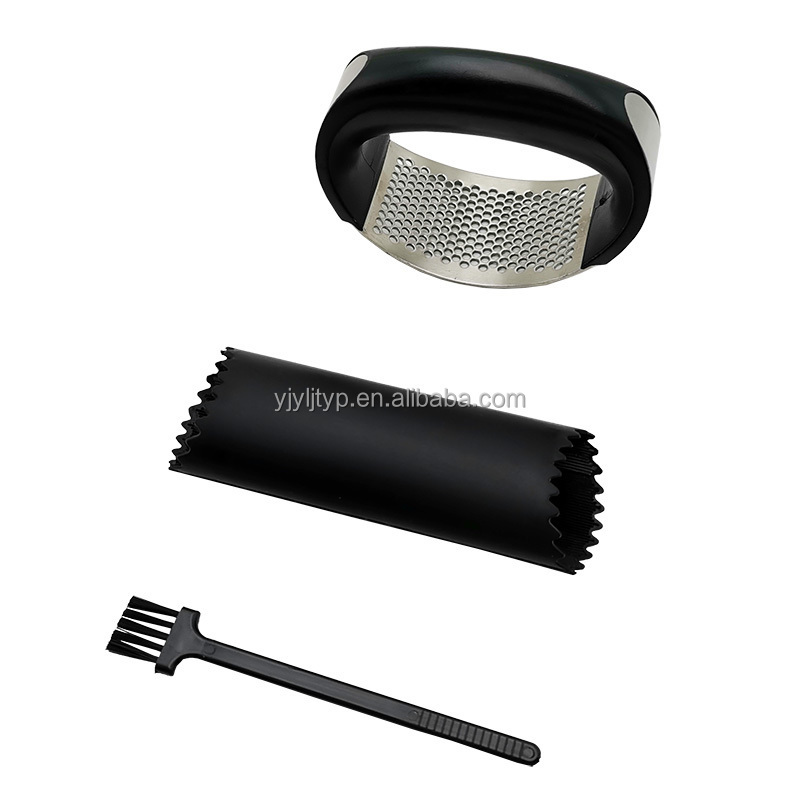 Professional Kitchen Gadgets Plastic Stainless Steel Rocker Mincer Crusher Garlic Press Chopper and Roller