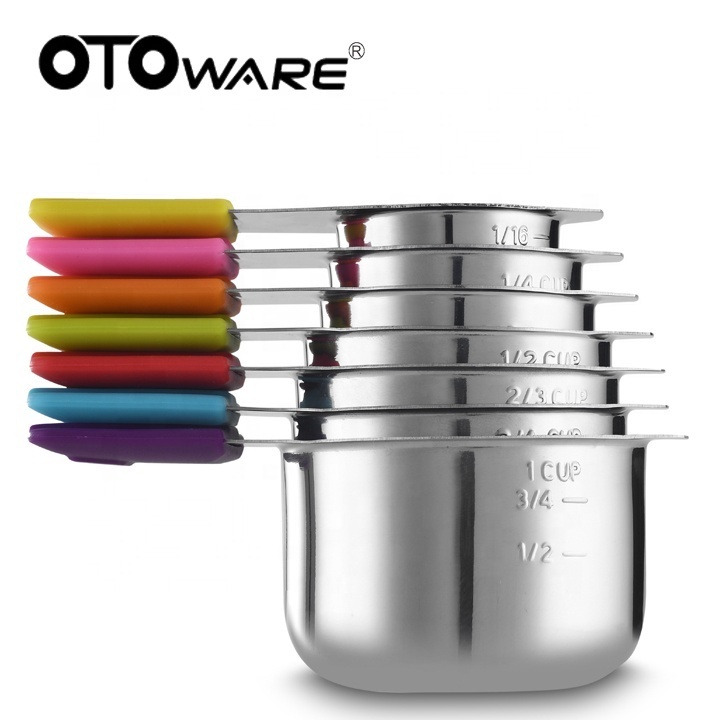 CLEARANCE SALE Wholesale Measuring Cups 7 Pcs Measuring Cups Stainless Steel With Magnetic Handle