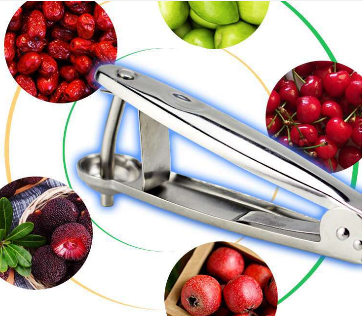 304SS Hand-Operated Stainless Steel Kitchen Tool Simple and Practical Fruit Corer Picker Nut Remover Seed Extractor Peeler