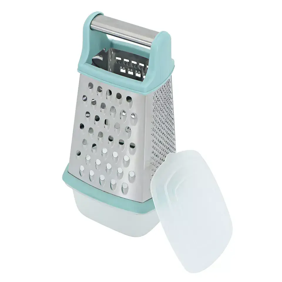 Manufacturer 4sides Stainless Steel Kitchen Grater Vegetable Cheese Box Grater