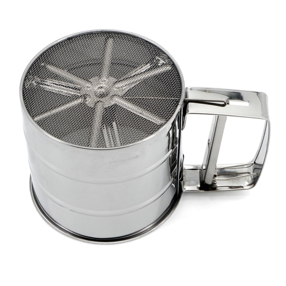 Premium Stainless Steel Fine Mesh Mini Flour Sifter Sieve for Baking