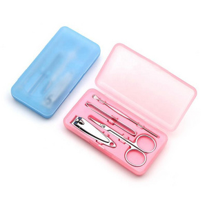 Factory Direct Sale Professional Beauty Kit with 4pcs Stainless Steel Nail Clipper Scissors Manicure Set Mini Gift Box Included