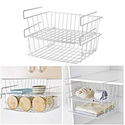 Under Shelf Hanging Wire Storage Basket Hanging Baskets