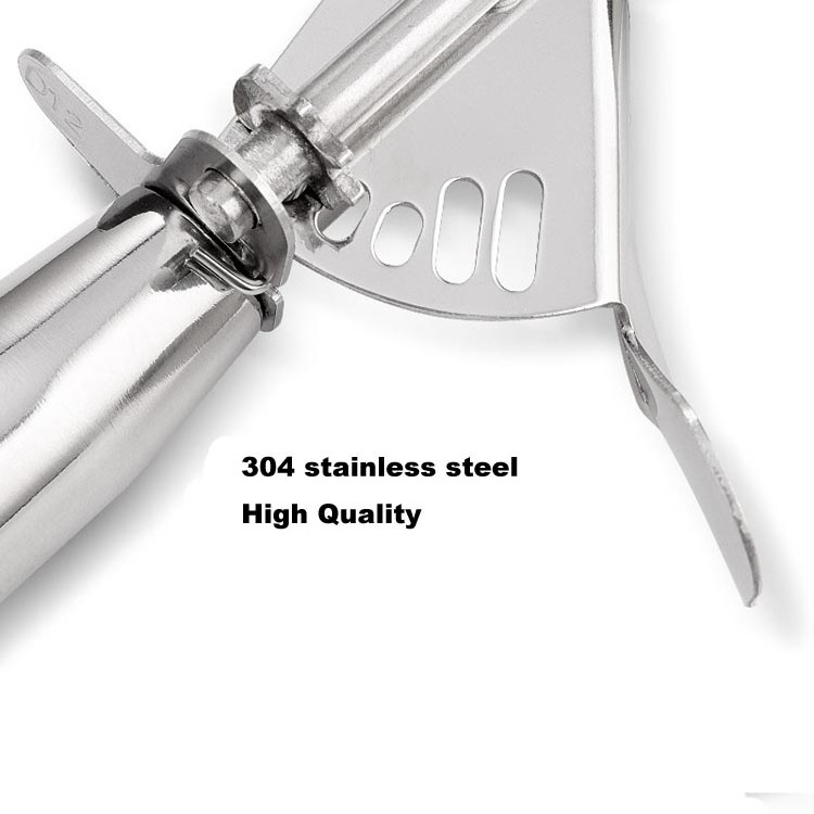 Professional 18/8 Stainless Steel Hold 2.8 Tbsp 42 ml 1.4 oz Medium Cookie Dough Scooper Ice Cream Cupcake Scoop