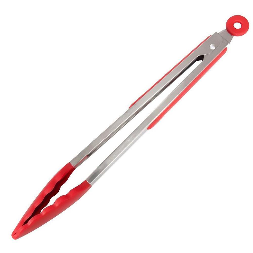 Hot Sale 12 - Inch - Stainless Steel with Non - Stick Silicone Tips Silicone Kitchen Tongs